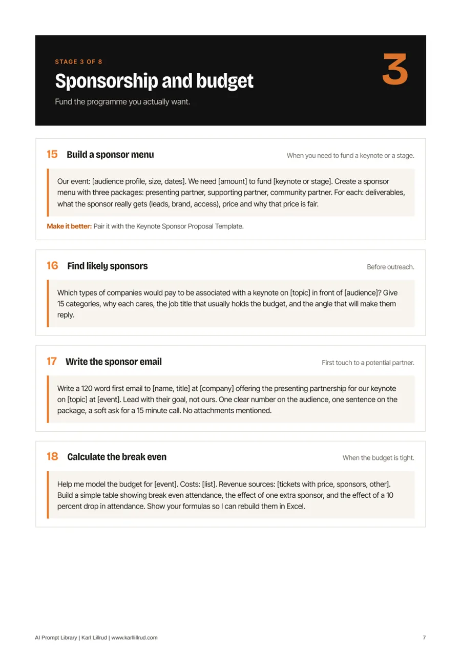 Page 7 of AI Prompt Library for Event Professionals