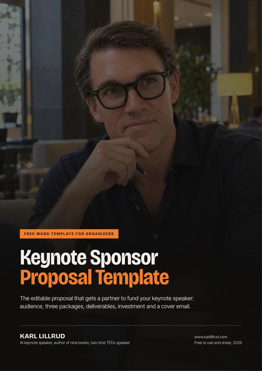 Cover of Keynote Sponsor Proposal Template